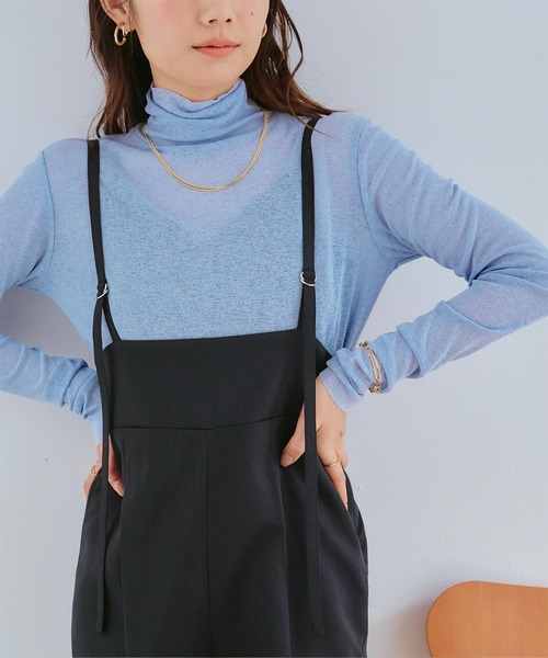 titivate（ティティベイト）の「ｻｽﾍﾟﾝﾀﾞｰ付きｽﾄﾚｰﾄﾊﾟﾝﾂ（その他パンツ・レディース・グレイッシュベージュ/ブラック/グレー・S/M/L）」の13枚目の写真