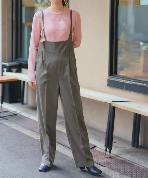 titivate（ティティベイト）の「ｻｽﾍﾟﾝﾀﾞｰ付きｽﾄﾚｰﾄﾊﾟﾝﾂ（その他パンツ・レディース・グレイッシュベージュ/ブラック/グレー・S/M/L）」の14枚目の写真