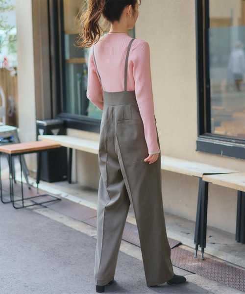 titivate（ティティベイト）の「ｻｽﾍﾟﾝﾀﾞｰ付きｽﾄﾚｰﾄﾊﾟﾝﾂ（その他パンツ・レディース・グレイッシュベージュ/ブラック/グレー・S/M/L）」の15枚目の写真
