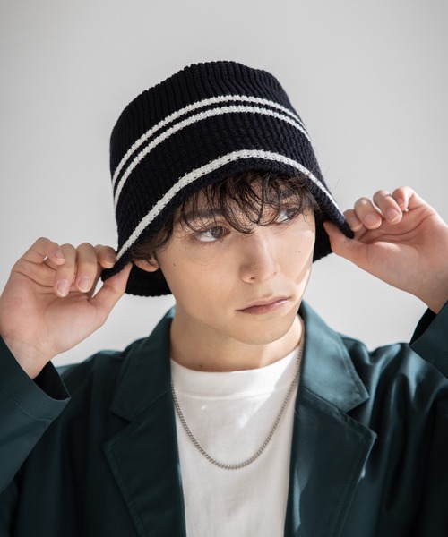 【New ERA】ニューエラ◇BASIC ニット バケットハット ニットバケット ベーシック ブラック × ホワイト | ニューエラ