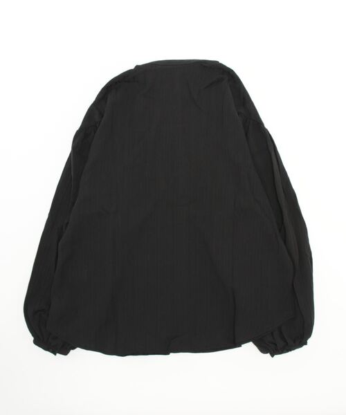 STYLEBLOCK(スタイルブロック)の「シャドーストライプボリュームスリーブブラウス(シャツ/ブラウス・レディース・ピンク/ホワイト/ブラック/ライトベージュ・M)」の5枚目の写真