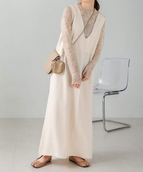 Bab(バブ)の「ニュアンスプリントシアートップス(Tシャツ/カットソー・レディース・ピンク/グリーン/ベージュ/ブルー/オフホワイト/ライトグレー・FREE)」の16枚目の写真