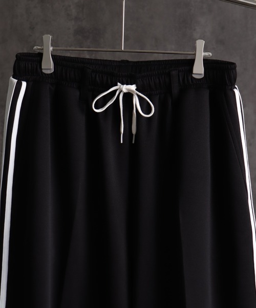 Y-3 ベルテッド　ストレートパンツ 新品】GU ベルテッド ストレートパンツ L タック ワイドパンツ