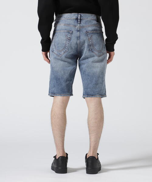 TRUE RELIGION(トゥルーレリジョン)の「True Religion Brand Jeans(トゥルーレリジョン ブランドジーンズ)ROCCO SHORT RENEGADE ROLL HEM(デニムパンツ・メンズ・ブルー・32/34/30)」の12枚目の写真