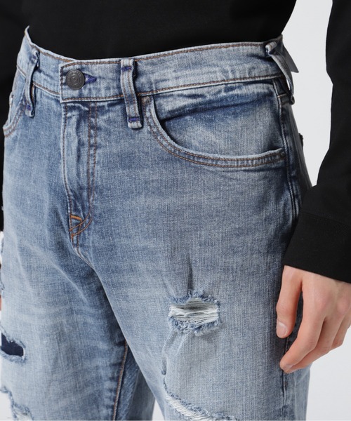 TRUE RELIGION(トゥルーレリジョン)の「True Religion Brand Jeans(トゥルーレリジョン ブランドジーンズ)ROCCO SHORT RENEGADE ROLL HEM(デニムパンツ・メンズ・ブルー・32/34/30)」の6枚目の写真