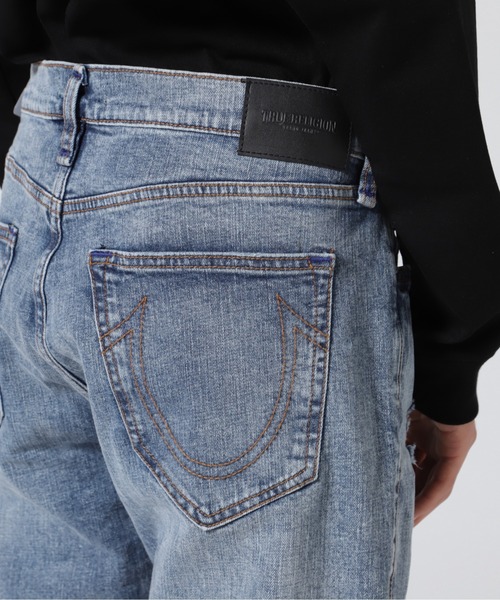 TRUE RELIGION(トゥルーレリジョン)の「True Religion Brand Jeans(トゥルーレリジョン ブランドジーンズ)ROCCO SHORT RENEGADE ROLL HEM(デニムパンツ・メンズ・ブルー・32/34/30)」の9枚目の写真