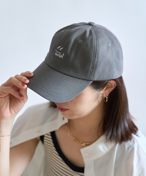 SETUP7（セットアップセブン）の「【SETUP7】6パネルスマイルロゴキャップ KNF（キャップ・レディース・レッド/ブラック/グリーン/ベージュ/グレー/イエロー・FREE）」の18枚目の写真