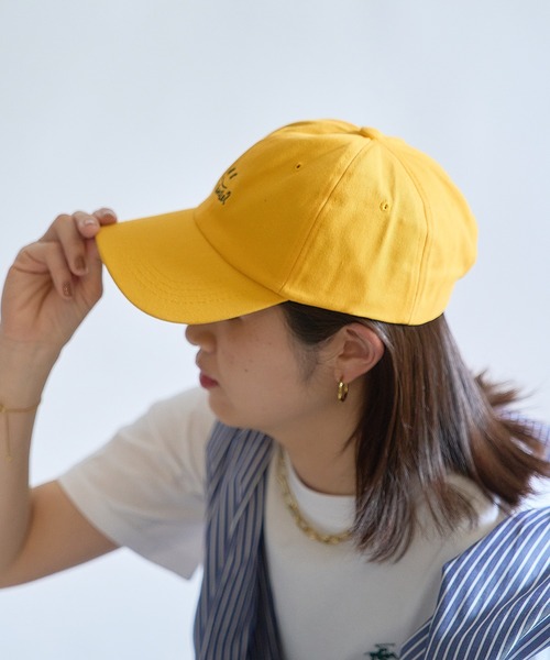 SETUP7（セットアップセブン）の「【SETUP7】6パネルスマイルロゴキャップ KNF（キャップ・レディース・レッド/ブラック/グリーン/ベージュ/グレー/イエロー・FREE）」の12枚目の写真