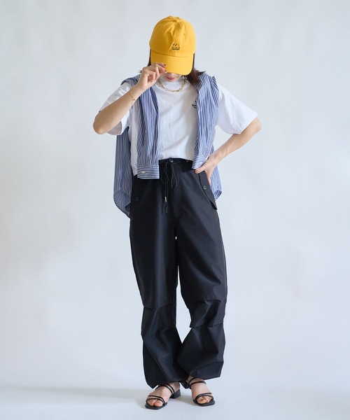 SETUP7（セットアップセブン）の「【SETUP7】6パネルスマイルロゴキャップ KNF（キャップ・レディース・レッド/ブラック/グリーン/ベージュ/グレー/イエロー・FREE）」の11枚目の写真