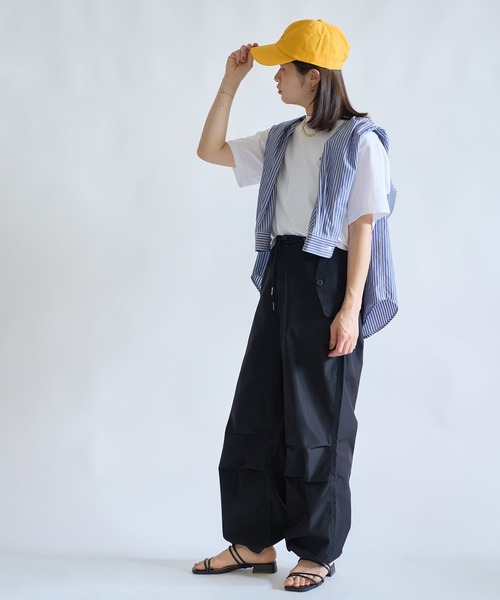 SETUP7（セットアップセブン）の「【SETUP7】6パネルスマイルロゴキャップ KNF（キャップ・レディース・レッド/ブラック/グリーン/ベージュ/グレー/イエロー・FREE）」の10枚目の写真