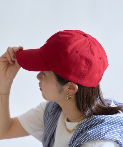 SETUP7（セットアップセブン）の「【SETUP7】6パネルスマイルロゴキャップ KNF（キャップ・レディース・レッド/ブラック/グリーン/ベージュ/グレー/イエロー・FREE）」の7枚目の写真