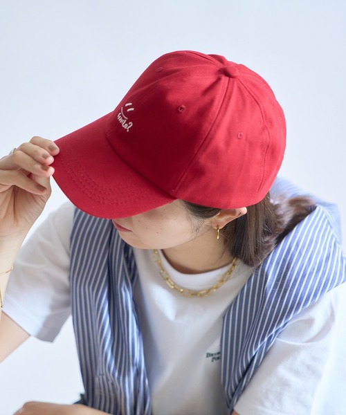 SETUP7（セットアップセブン）の「【SETUP7】6パネルスマイルロゴキャップ KNF（キャップ・レディース・レッド/ブラック/グリーン/ベージュ/グレー/イエロー・FREE）」の9枚目の写真