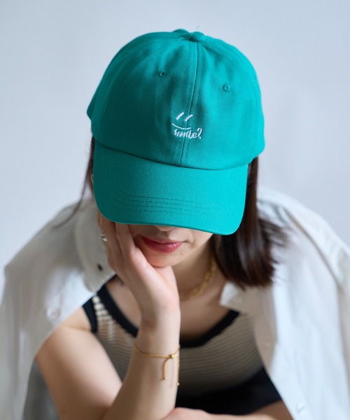 SETUP7（セットアップセブン）の「【SETUP7】6パネルスマイルロゴキャップ KNF（キャップ・レディース・レッド/ブラック/グリーン/ベージュ/グレー/イエロー・FREE）」の17枚目の写真