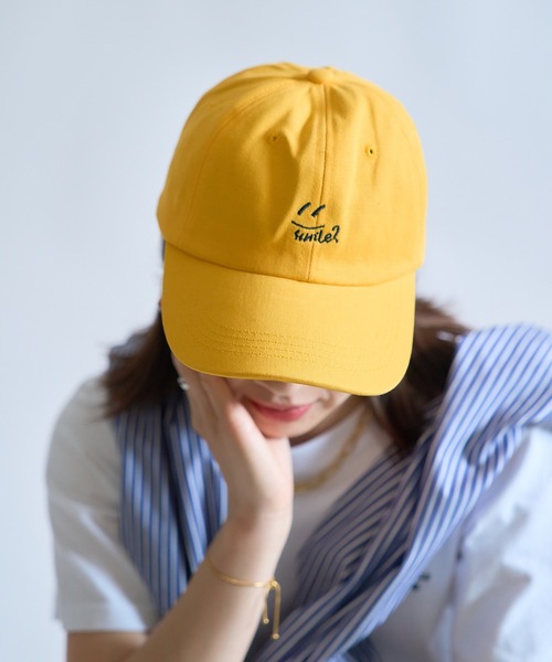 SETUP7（セットアップセブン）の「【SETUP7】6パネルスマイルロゴキャップ KNF（キャップ・レディース・レッド/ブラック/グリーン/ベージュ/グレー/イエロー・FREE）」の14枚目の写真