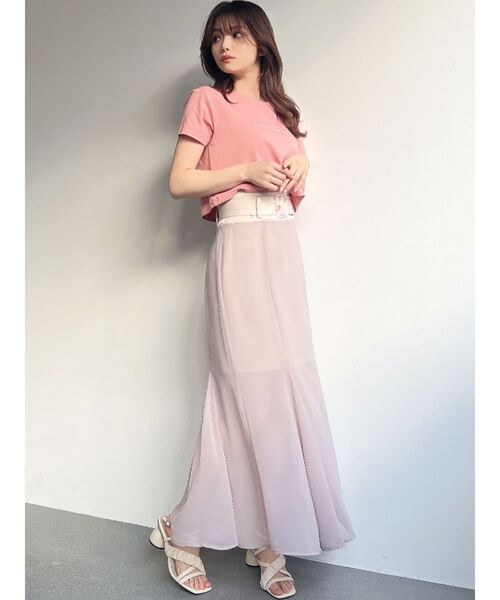 RESEXXY(リゼクシー)の「シアーマーメイドスカート(スカート・レディース・ホワイト/ブラック/ベージュ・FREE)」の6枚目の写真