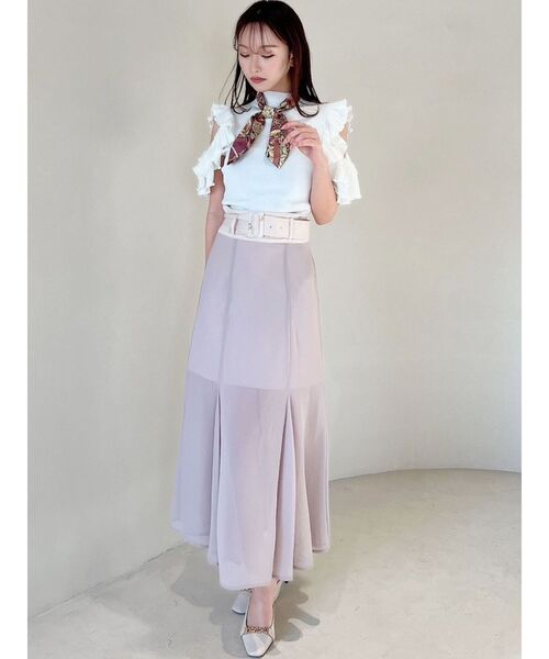 RESEXXY(リゼクシー)の「シアーマーメイドスカート(スカート・レディース・ホワイト/ブラック/ベージュ・FREE)」の14枚目の写真