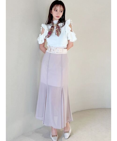 RESEXXY(リゼクシー)の「シアーマーメイドスカート(スカート・レディース・ホワイト/ブラック/ベージュ・FREE)」の17枚目の写真