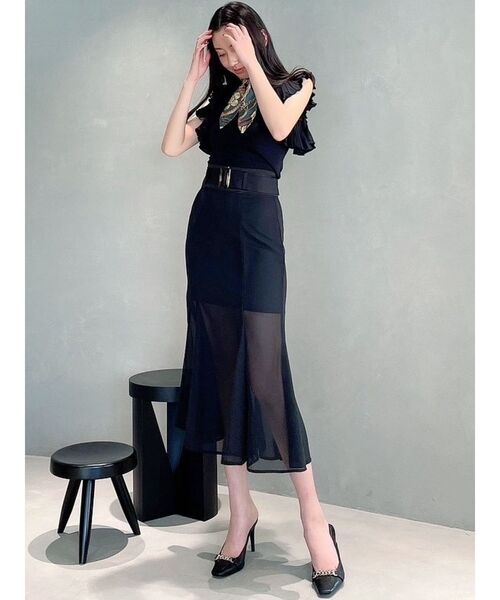 RESEXXY(リゼクシー)の「シアーマーメイドスカート(スカート・レディース・ホワイト/ブラック/ベージュ・FREE)」の21枚目の写真