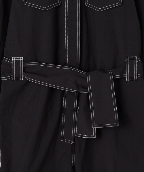 Firsthand(ファーストハンド)の「GANNI/ガニー Cotton Crepe Jumpsuit / オールインワン(サロペット/オーバーオール・レディース・ブラック・34)」の8枚目の写真