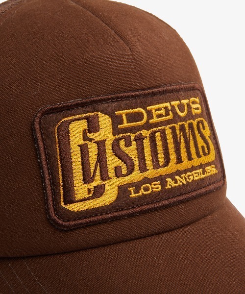 DEUS EX MACHINA（デウスエクスマキナ）の「STRIPES TRUCKER（キャップ・メンズ・ブラック/グリーン・OS）」の3枚目の写真