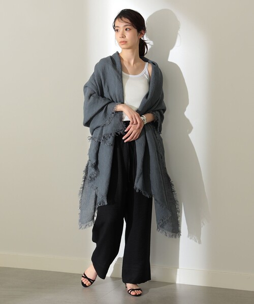 Demi-Luxe BEAMS(デミルクス ビームス)の「Demi-Luxe BEAMS / 強撚コットン テレコタンクトップ(タンクトップ・レディース・ホワイト/ブラック・ONE SIZE)」の9枚目の写真