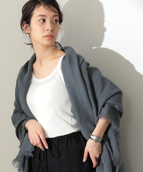 Demi-Luxe BEAMS(デミルクス ビームス)の「Demi-Luxe BEAMS / 強撚コットン テレコタンクトップ(タンクトップ・レディース・ホワイト/ブラック・ONE SIZE)」の7枚目の写真
