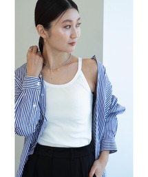 Demi-Luxe BEAMS / 強撚コットン テレコタンクトップ