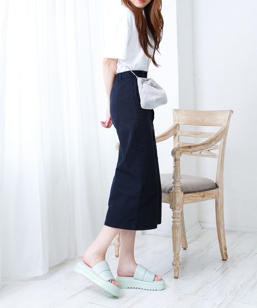 attagirl（アタガール）の「厚底パデットベルトミュール（サンダル・レディース・パープル/グリーン/ホワイト/ブラック・S/M/L/LL）」の19枚目の写真