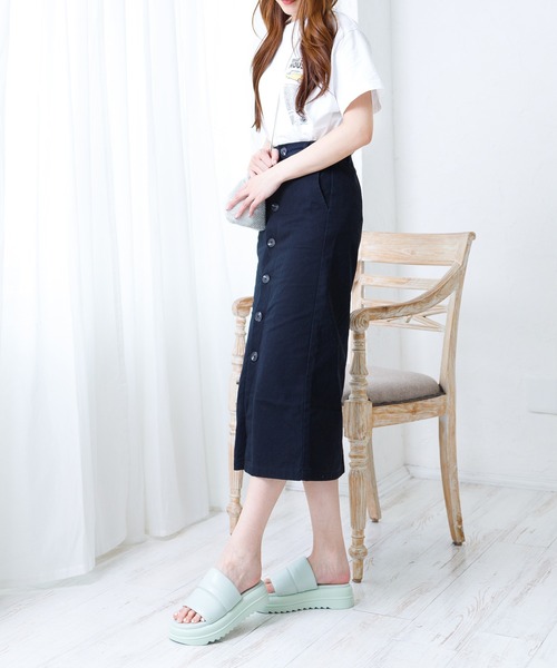 attagirl（アタガール）の「厚底パデットベルトミュール（サンダル・レディース・パープル/グリーン/ホワイト/ブラック・S/M/L/LL）」の20枚目の写真