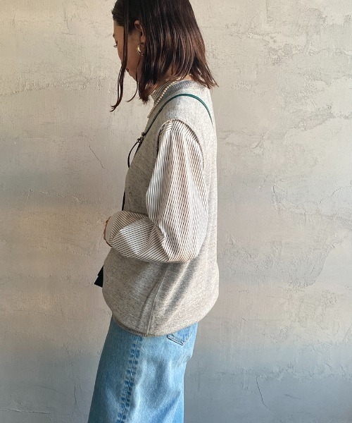 THE SHINZONE（ザ　シンゾーン）の「[THE SHINZONE/ザ シンゾーン] ダブルガゼット スウェットベスト（ベスト・レディース・グレー/ホワイト・0）」の11枚目の写真