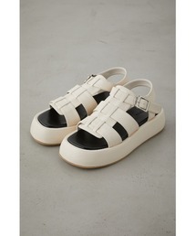 AZUL by moussy（アズールバイマウジー）の「PLATFORM GURKHA SANDALS/プラットフォームグルカサンダル（サンダル・レディース）」