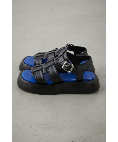AZUL by moussy(アズールバイマウジー)の「PLATFORM GURKHA SANDALS/プラットフォームグルカサンダル(サンダル・レディース・ブラック系その他/アイボリー/ブラック・MEDIUM/SMALL/LARGE)」の22枚目の写真
