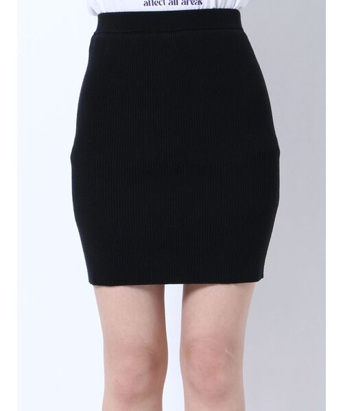 EMODA（エモダ）の「ミニマルリブスカート（スカート・レディース・ブラック/グレー/ミント・FREE）」の12枚目の写真