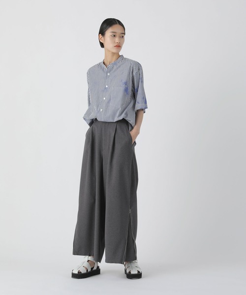 「ZUCCa」 長袖ブラウス M size ネイビー レディース ZUCCa 「ZUCCa」 7分袖ブラウス M ネイビー レディース