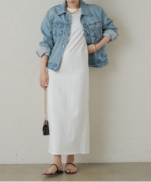 Loungedress ラウンジドレス　カットマキシワンピース 　ノースリーブ LOUNGEDRESS（ラウンジドレス）の「カットマキシワンピース