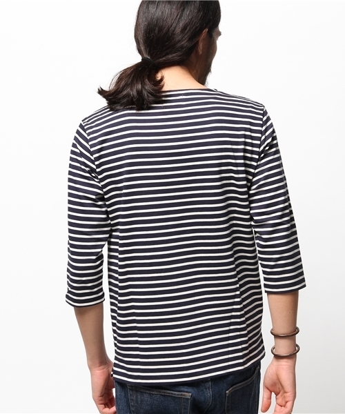 EDIFICE（エディフィス）の「◇BQボーダーボートネック7分袖Tシャツ（Tシャツ/カットソー・メンズ・その他1/その他2/その他9・46/48/44）」の7枚目の写真