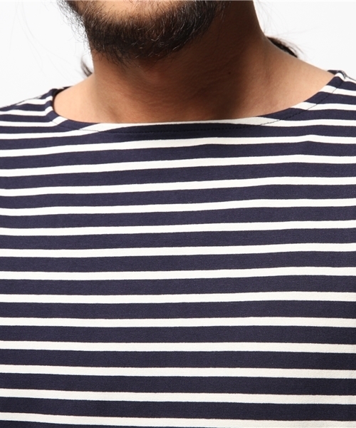 EDIFICE（エディフィス）の「◇BQボーダーボートネック7分袖Tシャツ（Tシャツ/カットソー・メンズ・その他1/その他2/その他9・46/48/44）」の8枚目の写真