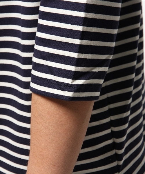 EDIFICE（エディフィス）の「◇BQボーダーボートネック7分袖Tシャツ（Tシャツ/カットソー・メンズ・その他1/その他2/その他9・46/48/44）」の9枚目の写真