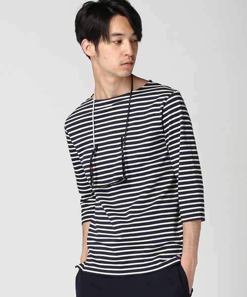 EDIFICE（エディフィス）の「◇BQボーダーボートネック7分袖Tシャツ（Tシャツ/カットソー・メンズ・その他1/その他2/その他9・46/48/44）」の17枚目の写真