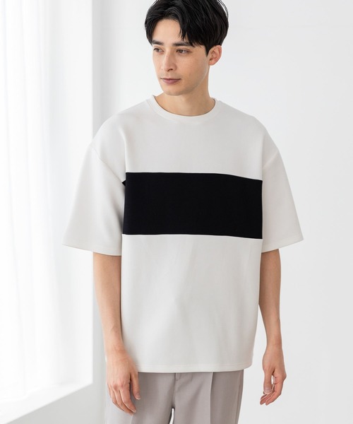 LAKOLE(ラコレ)の「ライトダンボールパネルTシャツ / 187126(Tシャツ/カットソー・メンズ・ホワイト/グリーン/チャコール/サックスブルー・X-LARGE/LARGE/MEDIUM)」の2枚目の写真