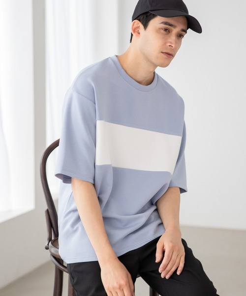 LAKOLE(ラコレ)の「ライトダンボールパネルTシャツ / 187126(Tシャツ/カットソー・メンズ・ホワイト/グリーン/チャコール/サックスブルー・X-LARGE/LARGE/MEDIUM)」の4枚目の写真