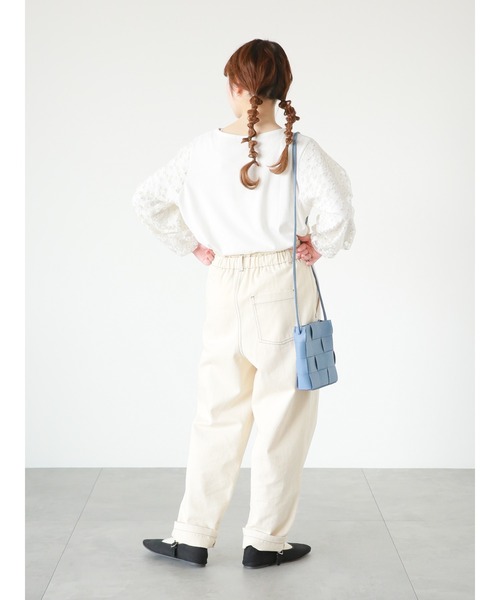 ehka sopo（エヘカソポ）の「◎レース袖プルオーバー（その他トップス・レディース・ミント/ブラック/オフホワイト・ﾌﾘ-）」の21枚目の写真