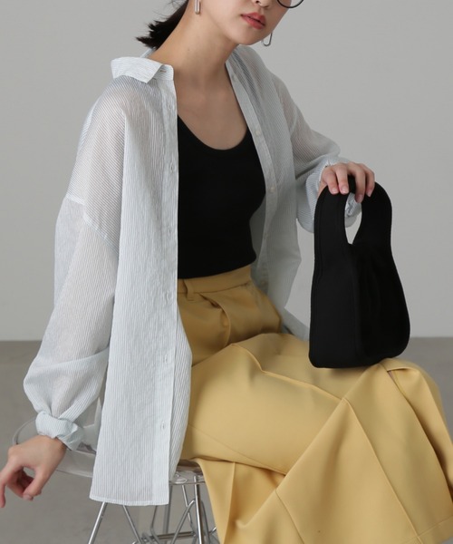 FREE'S MART（フリーズマート）の「テレコタンク（タンクトップ・レディース・ブラック/ブラウン/ホワイト・FREE）」の18枚目の写真