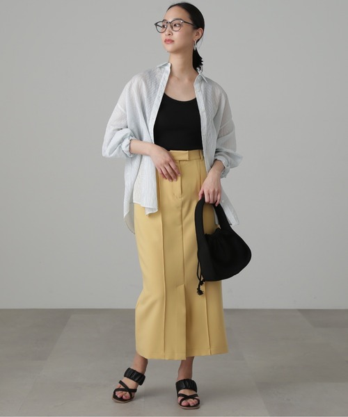 FREE'S MART（フリーズマート）の「テレコタンク（タンクトップ・レディース・ブラック/ブラウン/ホワイト・FREE）」の20枚目の写真