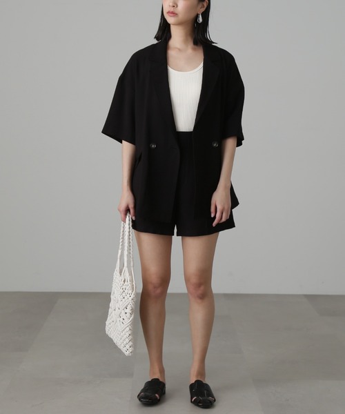 FREE'S MART（フリーズマート）の「テレコタンク（タンクトップ・レディース・ブラック/ブラウン/ホワイト・FREE）」の13枚目の写真