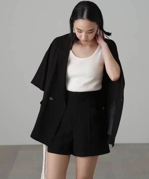 FREE'S MART（フリーズマート）の「テレコタンク（タンクトップ・レディース・ブラック/ブラウン/ホワイト・FREE）」の12枚目の写真