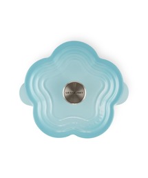 早い者勝ち！レアカラー！最安値！ル・クルーゼ　フルール　ピュリストブルー Le Creuset（ルクルーゼ）の「ココット・フルール ピュリストブルー