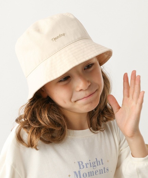 GLOBAL WORK（グローバルワーク）の「洗えるUVバケットハット/199213（ハット・キッズ・ホワイト/ブラック・MEDIUM/LARGE）」の2枚目の写真