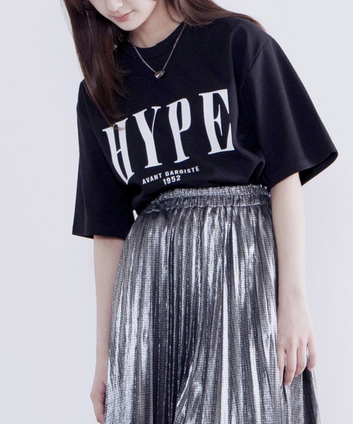 Figments(フィグメンツ)の「HYPE Tシャツ(Tシャツ/カットソー・レディース・ブラック/ホワイト・FREE)」の17枚目の写真