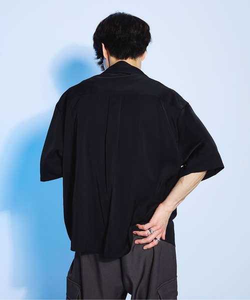 Ellno Loset（エルノロゼット）の「とろみフラワー刺繍シャツ（シャツ/ブラウス・メンズ・ブラック/ブルー/オフホワイト・MEDIUM/SMALL/LARGE）」の12枚目の写真